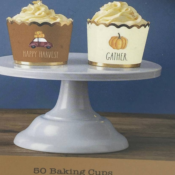 NWT Rae Dunn Happy Harvest Gather Cupcake Baking Cups 50 Count Fall - Picture 3 of 8